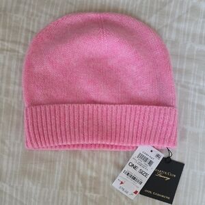 Charter Club Cashmere Hat NWT, Pink